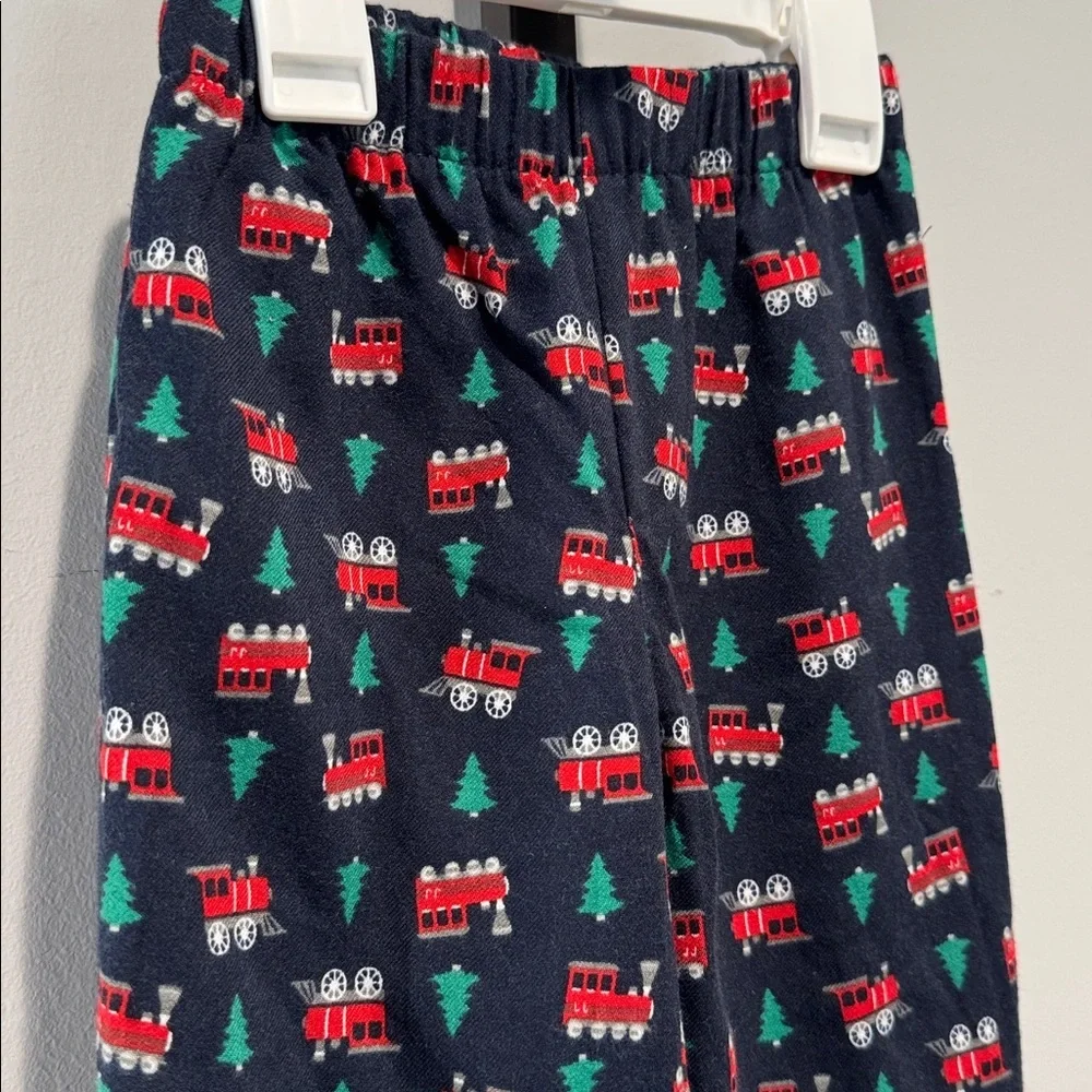 Janie and Jack Navy Christmas Train Pajama Bottoms Size 2T NWOT New